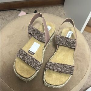 Steve Madden Women's Brown Espadrille Sandals